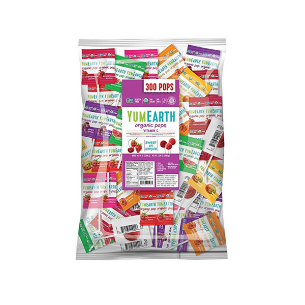 300-Count YumEarth Organic Vitamin C Lollipops (Assorted Flavors)