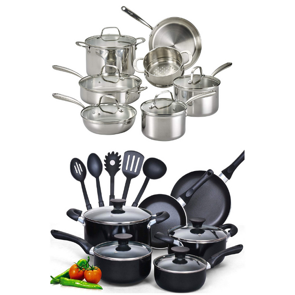 12 Piece Or 15 Piece Cookware Sets On Sale