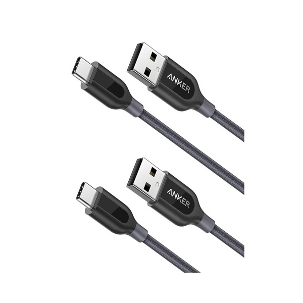 Paquete de 2 cables Anker PowerLine+ USB-C a USB-A 2.0 de 3'