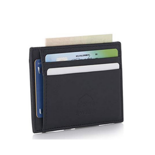 Alpine Swiss RFID Mens Thin Minimalist Wallet (Various)