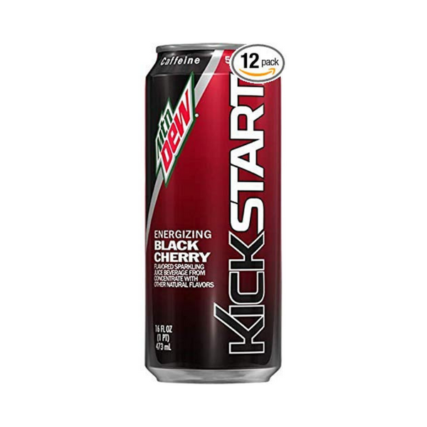 12-Pack of 16oz Mountain Dew Kickstart Energy Drinks (Various Flavors)