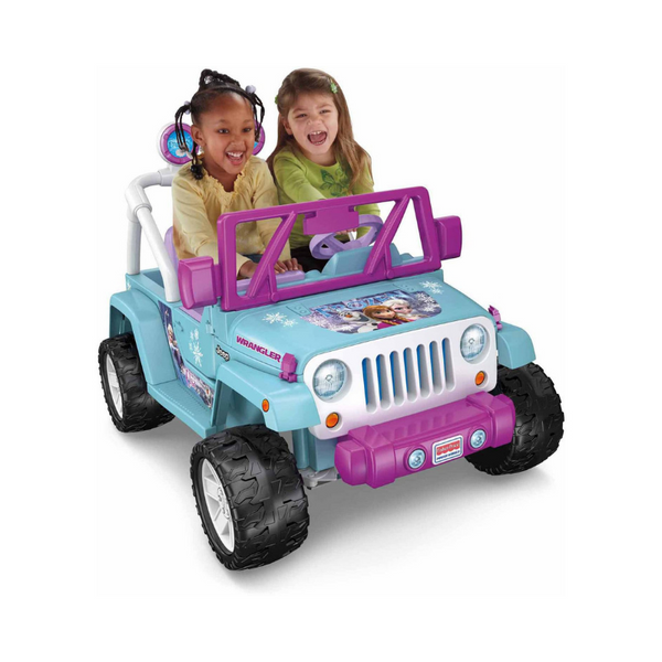 Power Wheels Disney Frozen Jeep Wrangler 12V Battery-Powered Ride-On
