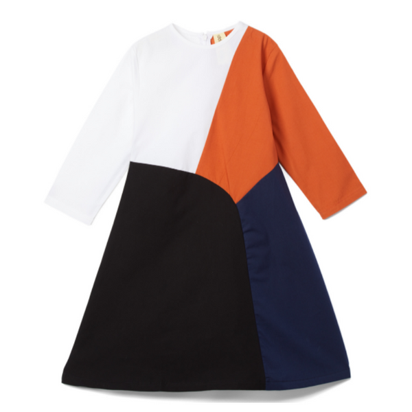 Girls Color Block Shift Dress