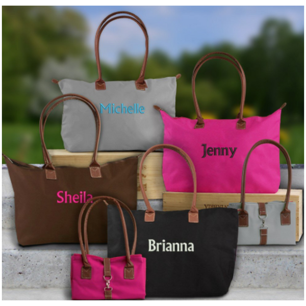 Embroidered Name Tote Bag