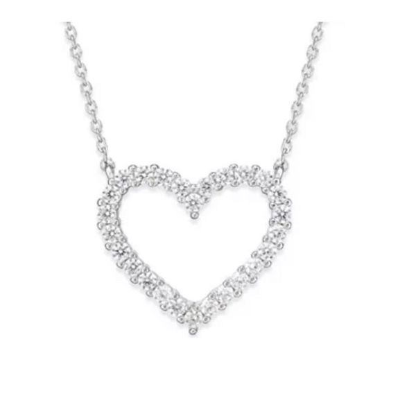Sterling Silver Heart Pendant Necklace