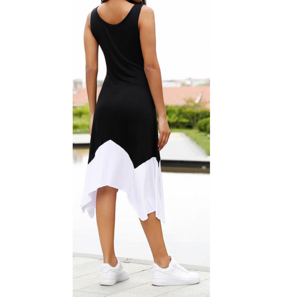 Vestido con cola lateral para mujer