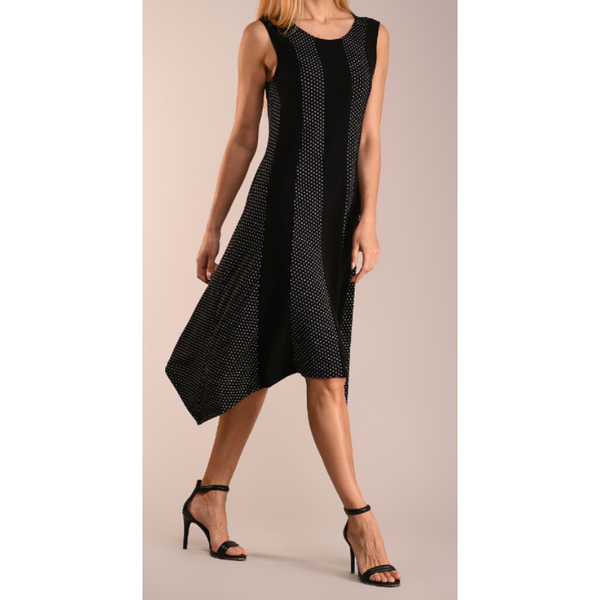 Contrast Panel Sidetail Dress - Women & Plus