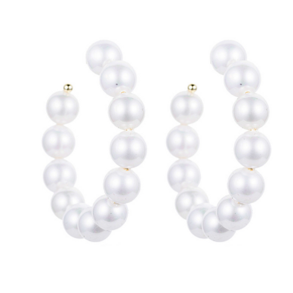 Pearl Loop Earrings