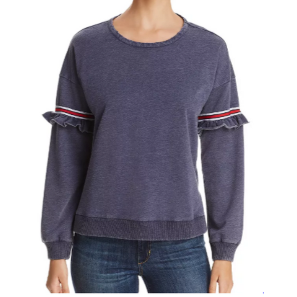 Ruffle-Trim Sweatshirt