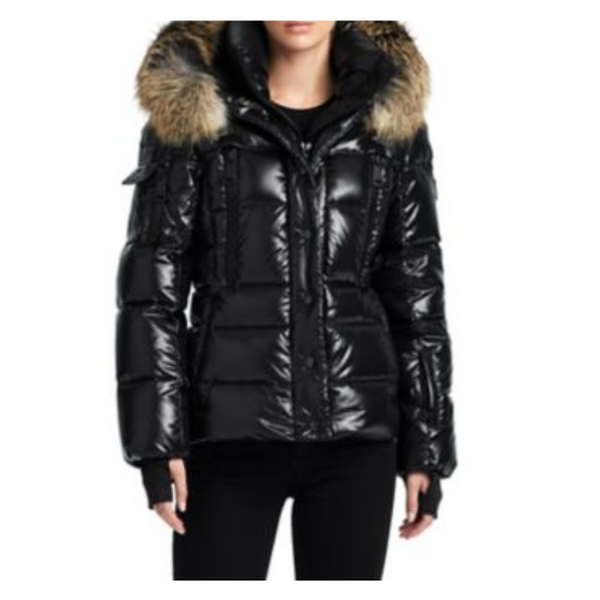 Sam Fox Fur Trim Puffer Jacket