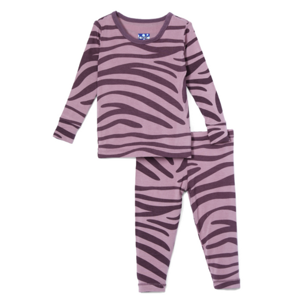 Conjunto de pijama con estampado de cebra