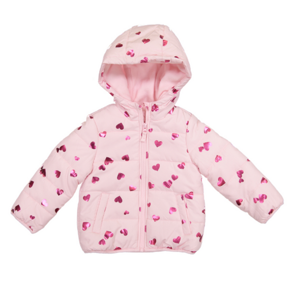 Chaqueta acolchada con corazón