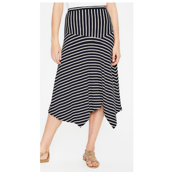 Stripe Midi Skirt