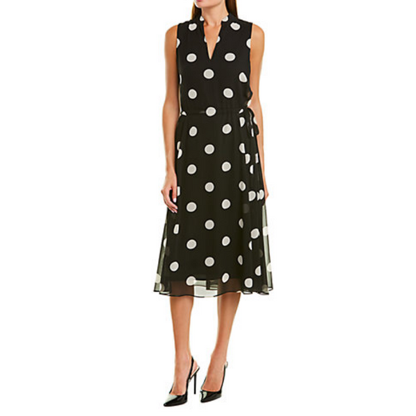 Vestido midi Anne Klein