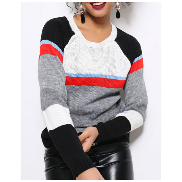 Stripe Wool-Blend Sweater