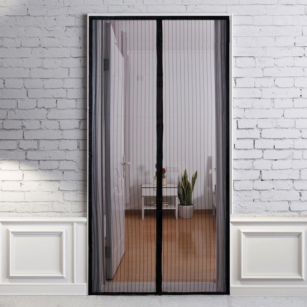 Magnetic Screen Door with Durable Fiberglass Mesh Curtain