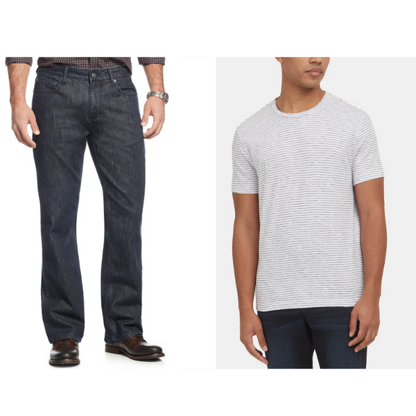 Kenneth Cole T-Shirts And Alfani Straight-Leg Bootcut Jeans On Sale