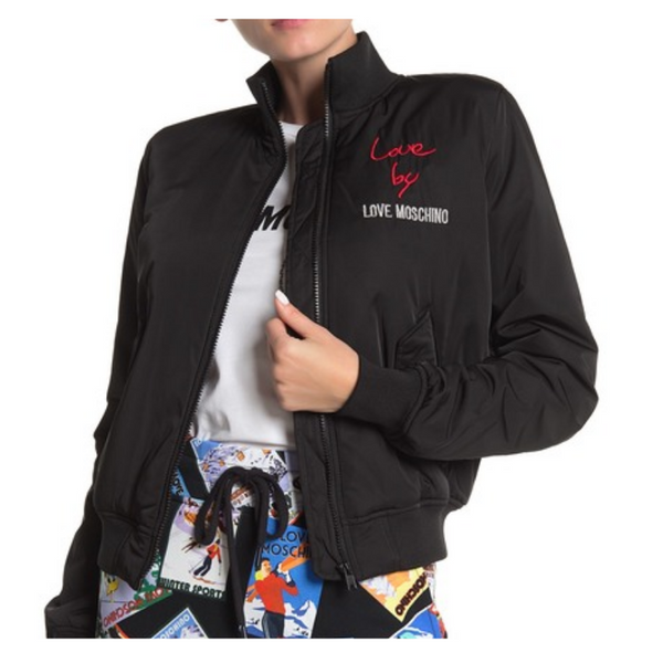 Chaqueta bomber con logo de Love Moschino