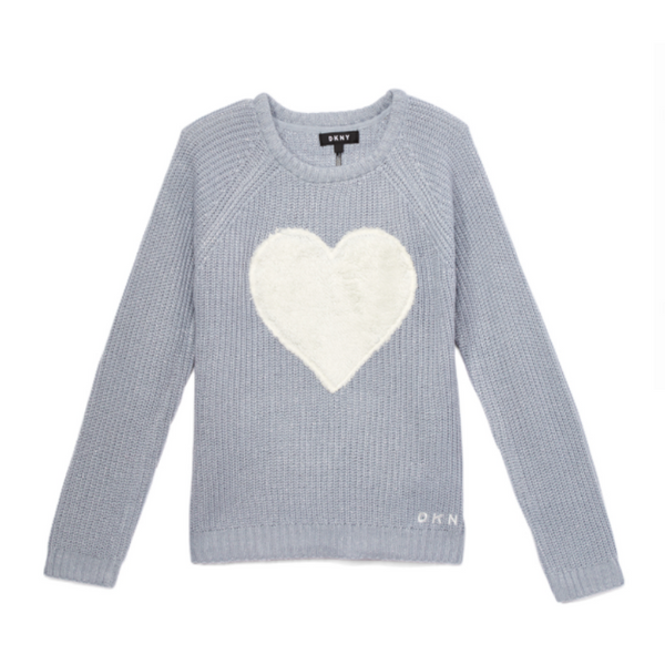 DKNY Girls Heart Sweater