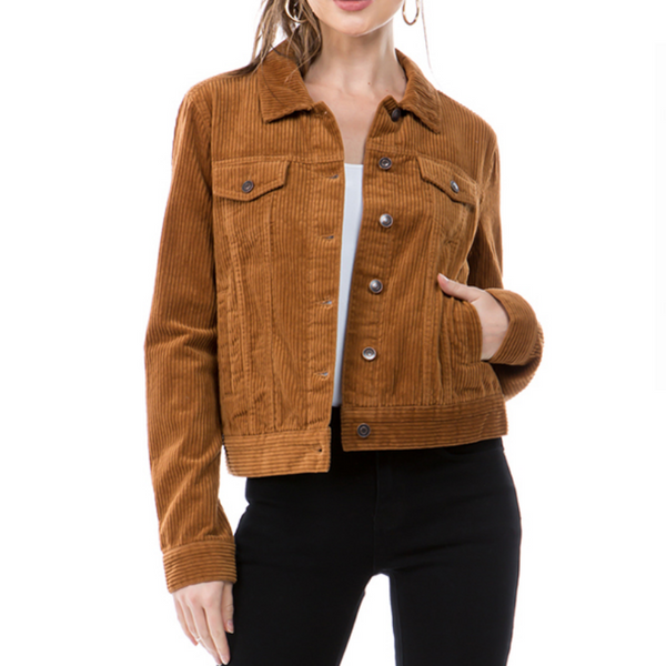 Chaqueta de pana para mujer