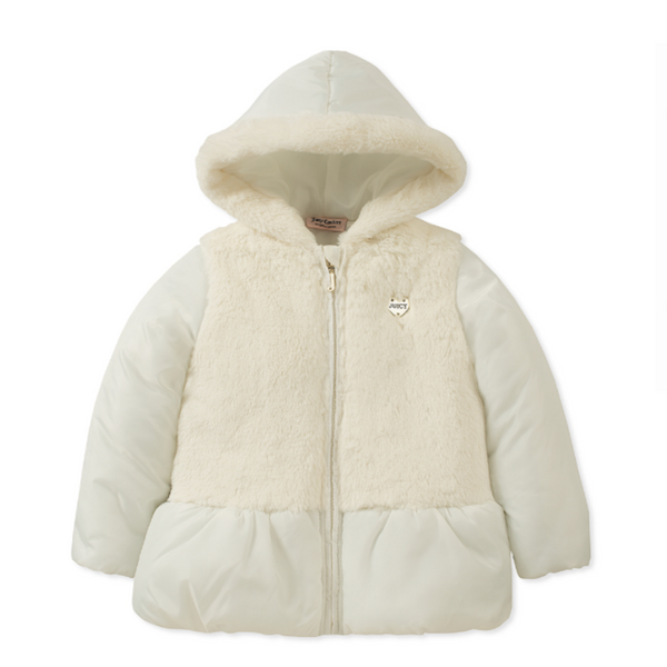 Juicy Couture Girls Faux Fur Jacket