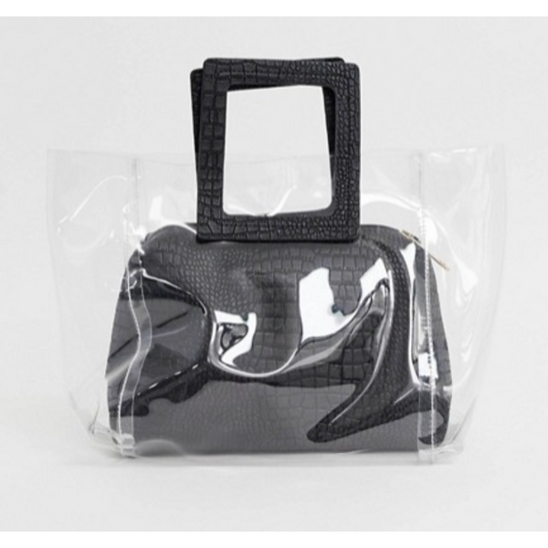 Bolso Tote Con Inserto