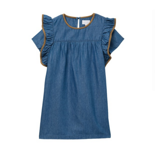 BCBVestido vaquero con volantes para niña