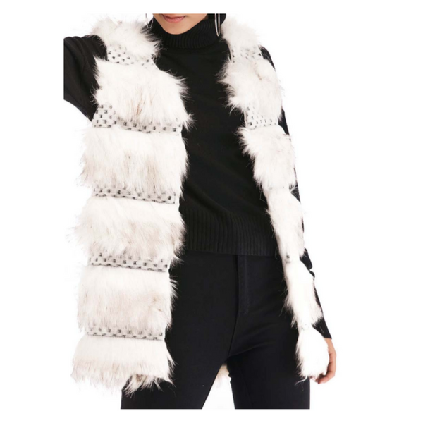 Chaleco de piel para mujer