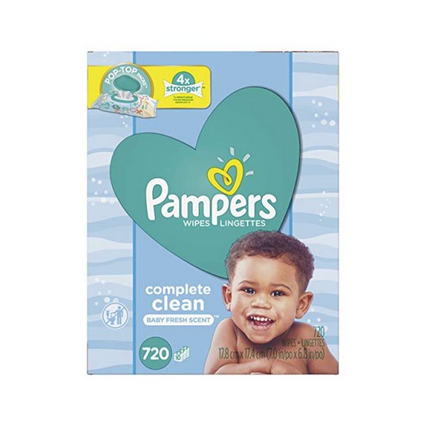 2 cajas de toallitas para pañales para bebés Pampers Sensitive Water (1440 unidades)