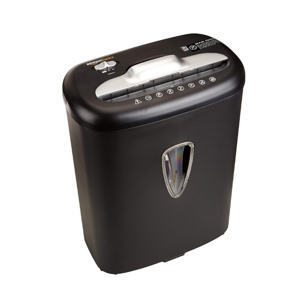 AmazonBasics 8-Sheet Cross-Cut Paper And Credit Card Shredder