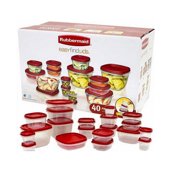 Contenedores de almacenamiento Rubbermaid de 40 piezas