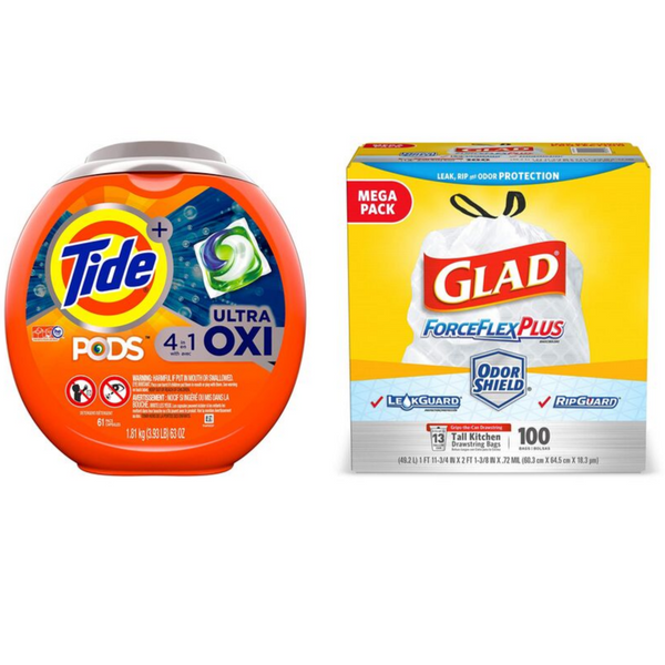Extra $10 Off When You Buy 2 Packs Paper Towels, Toilet Paper, Tide, Trash Bags & Much More
