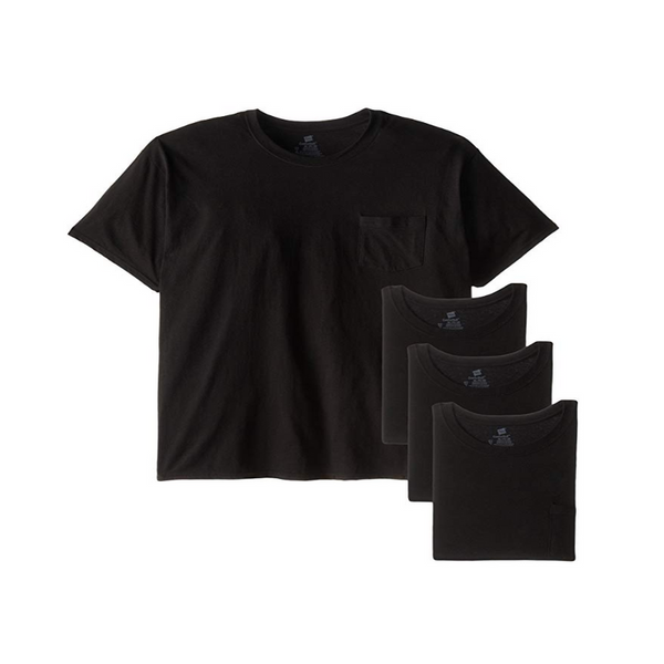 4 Hanes Men's Fresh IQ Pocket T-Shirts