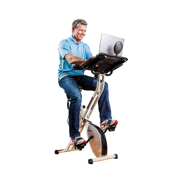 FitDesk Desk Exercise Bike and Office Workstation with Massage Bar