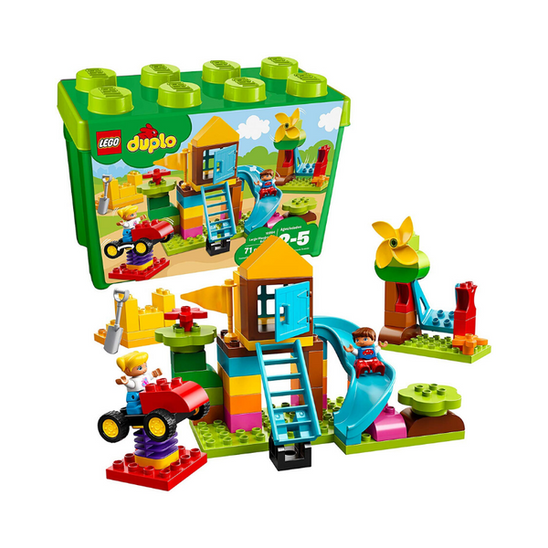 LEGO DUPLO Caja de ladrillos para parque infantil grande 10864 Bloque de construcción (71 piezas)