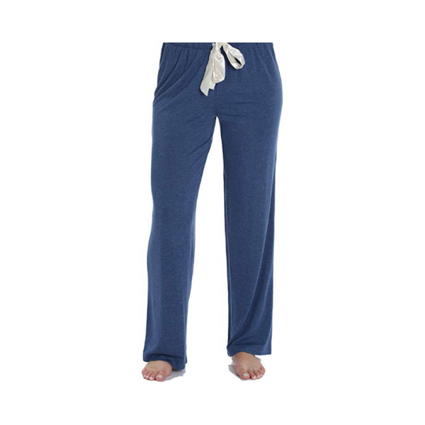 Pantalones de pijama de punto elástico sólido ultra suaves para mujer (7 colores)