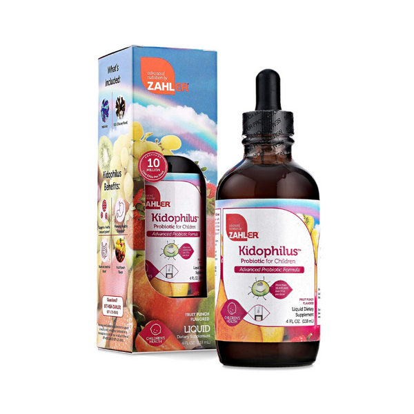 Zahler Kidophilus, probiótico para niños, probióticos de gran sabor para niños