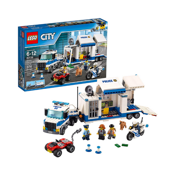 Centro de mando móvil de la policía de LEGO City (374 piezas)