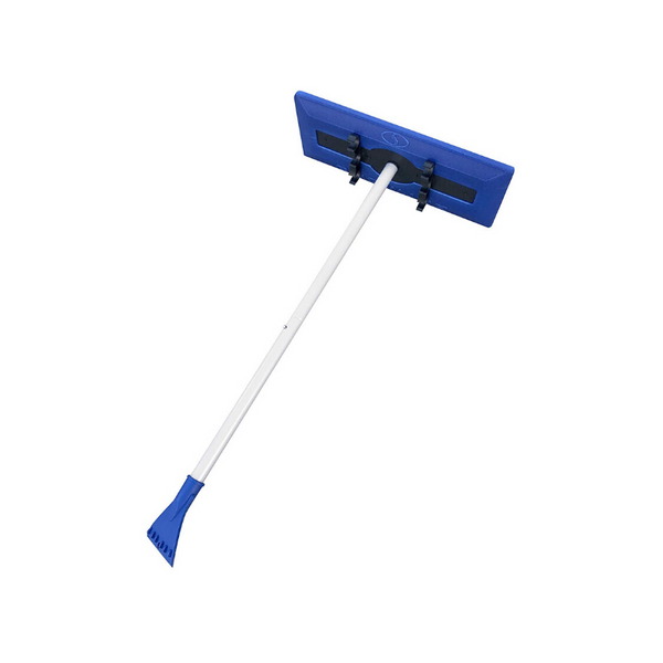 Snow Joe 2-in-1 Snow Broom With Scratch Free Foam Head + Large Ice Scraper