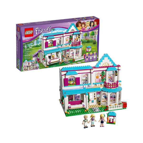 LEGO Friends Stephanie's House Build and Play Toy House with Mini Dolls (622 Pieces)