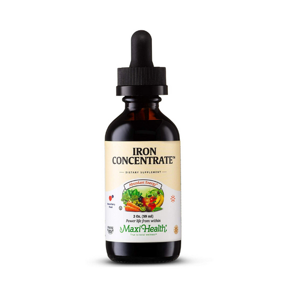 Suplemento de hierro Maxi-Health 15 mg por ml de gotas de hierro líquido