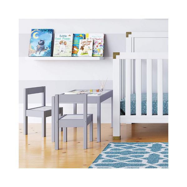 Baby Relax Hunter Juego de mesa y silla para niños de 3 piezas, gris