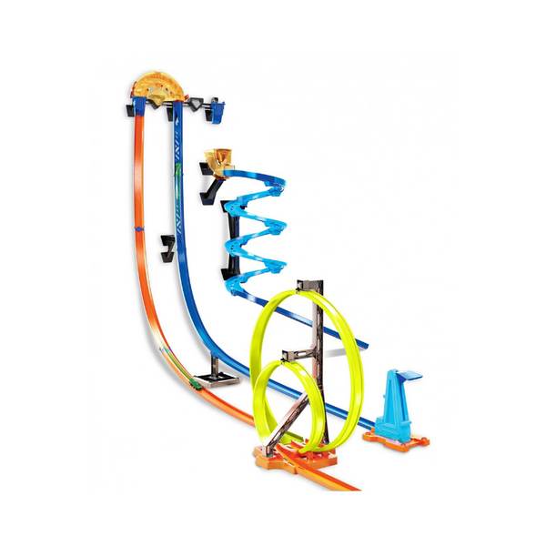 Kit de lanzamiento vertical Hot Wheels Track Builder con 3 configuraciones
