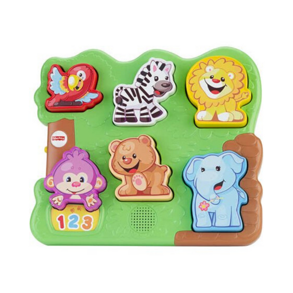 Fisher-Price Ríe y Aprende Rompecabezas de Animales del Zoológico