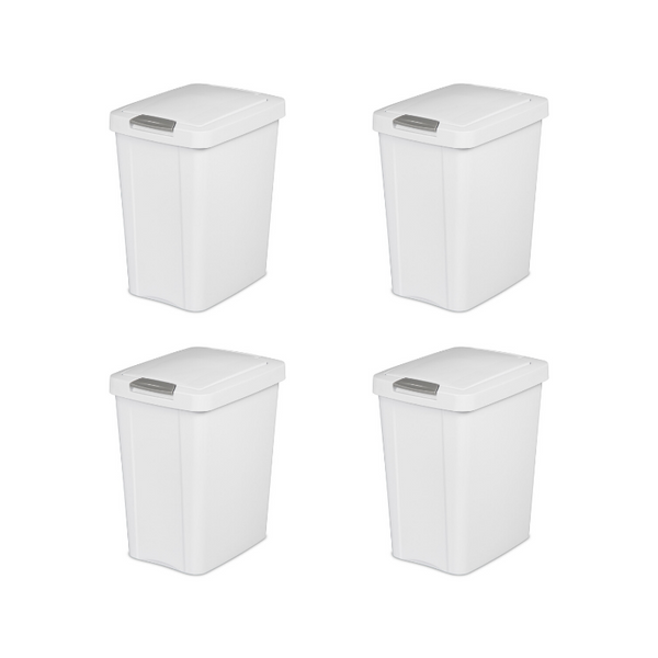 Juego de 4 Sterilite de 7,5 galones. Papeleras