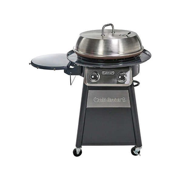 Cuisinart Grill Stainless Steel Lid 22-Inch Round Outdoor Flat Top Gas
