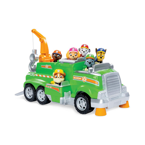 Paw Patrol, Rocky’s Total Team Rescue Recycling Truck with 6 Pups