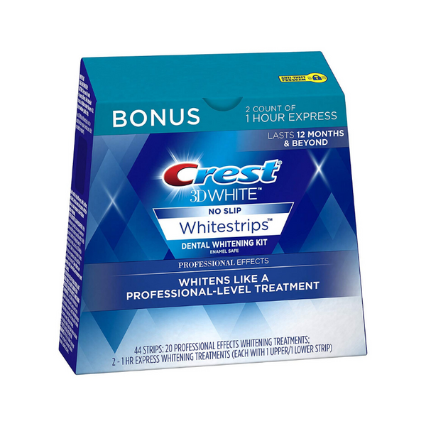 22 Treatments, 20 Professional Effects Crest 3D Whitening Strips Kit