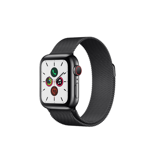 Apple Watch Series 5 40mm Stainless Steel Black + Milanese Loop