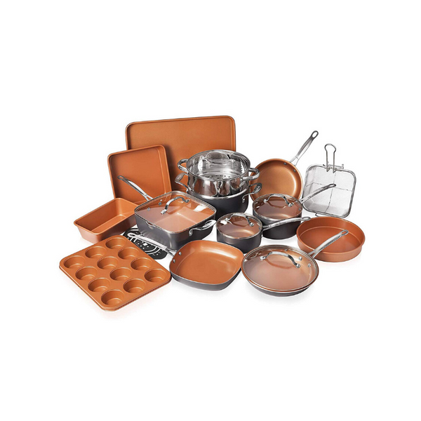 Gotham Steel Utensilios de cocina todo en uno de 20 piezas